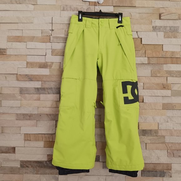 DC Boys Small Yellow Black Ski Snow Snowboard Winter Waterproof Insulated Kids S